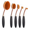Yoseng Oval Foundation Brush, 5 Pcs Toothbrush Makeup Brushes for Fast Flawless Application