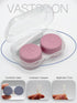 Pack 6 Vastsoon Contact Lens Case, of Portable Contact Solution Soaking Case with Contact Lens Applicator Tool