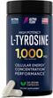 L Tyrosine 1000MG Capsules, All-Natural Supplement for Focus & Energy Boost, Vegan, 150 Caps