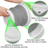 Collapsible Mop Bucket and Ice Bucket, 5L Household Cleaning Silicone Dust Mops Bucket, Portable Bathroom Supplies