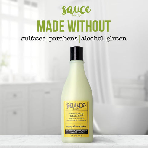 SAUCE BEAUTY Creamy House Dressing Conditioner - 10 Fl Oz Moisturizing Conditioner for Curly Hair with Shea Butter