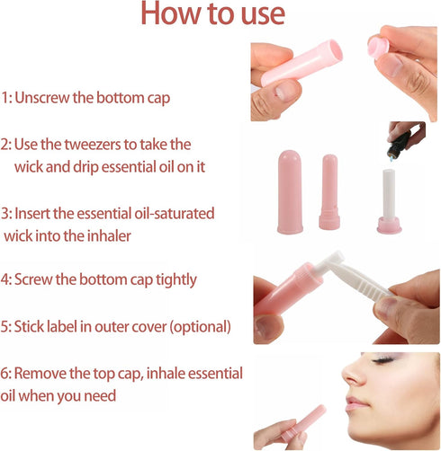 ifin Set 120 12 583 of Essential Oil Nasal Inhaler Tubes for Aromatherapy in Colors.Take Your Essential Oils on The