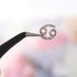 JERCLITY 20pcs Silver Alloy Zodiac Nail Charms, 10pcs Zodiac Sign Symbols and 10pcs Zodiac Constellation Words for Nails