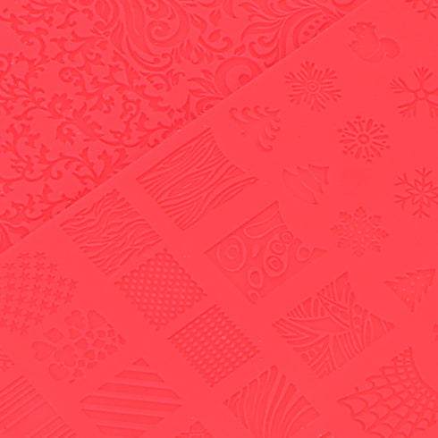 Nail Stamping Template, 4pcs Nail Stamp Plates Set, 3D Relief Nail Printing Template for Salon DIY Manicure