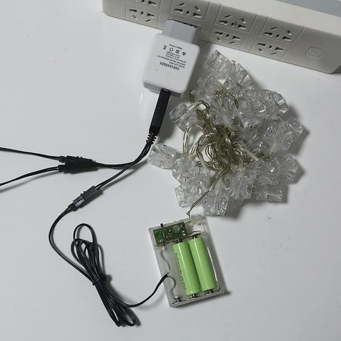 JONbinbkl 3in1 1-4pcs1.5V AA Batteries Eliminators USB Power Supply Replace AA Batteries for Clock Toys Holiday Lights