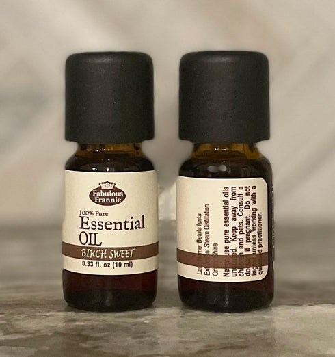 Fabulous Frannie Birch Sweet Pure Essential Oil 10ml ships with a Child Resistant Cap (Pack of 1)