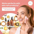 Natural Rose Quartz Gua Sha Facial Tools for Face Sculpting, Shaping, Reduce Puffiness, Massage Stone for Eyes and Body