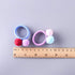 LOVEF 6 Pcs Furball Pompom Ball Elastic Hair Bands - Ponytail Holders, Girls Hair Accessories Gift