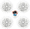 MiUWUU 4 Pack Brush Refills for OXO Dish Brush Refill B, Brush Head
