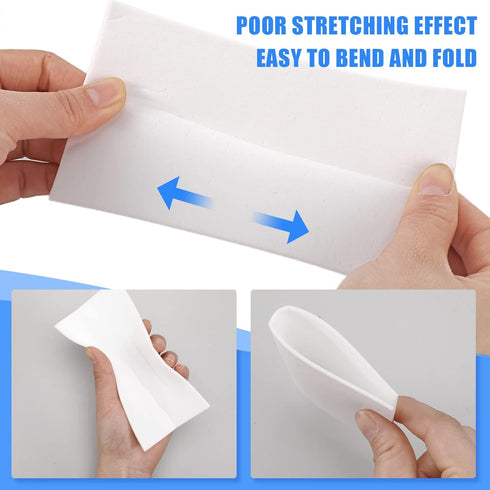 100 Pack Eraser Sheets, Disposable Thin Cleaning Sponges, Magic Melamine Foam Pads