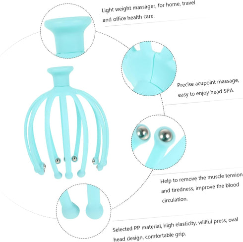 Healeved Head Massager, Multi-Function Scalp Massaging Tool for Relaxation, Headache Relief, and Gua Sha