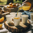 Lakesstory 4 oz White Paper Cups, 50 ct Hot Beverage Cup for Coffee, Tea, Water