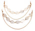 yueton 2pcs Fashion Ladies Hollow Out Leaves Gold Chain Alligator Clips, Hair Clips for Bride