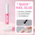 MEKK Nail Glue, Super Strong & Long-Lasting Adhesive for Acrylic Nails, Press Ons, Nail Tips, 0.07OZ/PCS (12PCS)