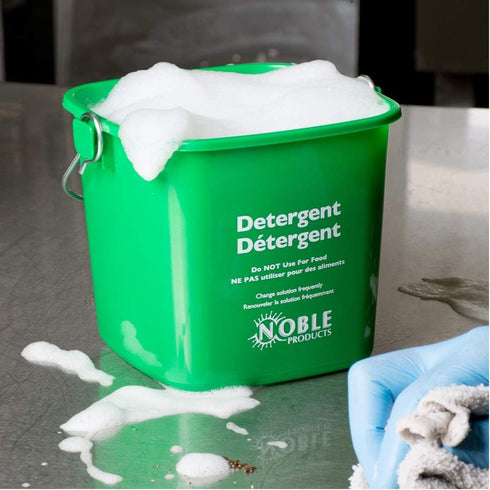 KP97RDNBL/KP97GNNBL Square Pail for Cleaning, 3quart, Small, Red and Green, Set of 2