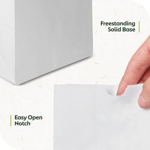 Mr Miracle Paper Bags, Pack of 100 (White, 1LB)