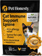 Pet Honesty Cat Immune Support Lysine - 30 Day Supply for Cat Allergy Relief with Omega 3s & Antioxidants