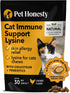 Pet Honesty Cat Immune Support Lysine - 30 Day Supply for Cat Allergy Relief with Omega 3s & Antioxidants