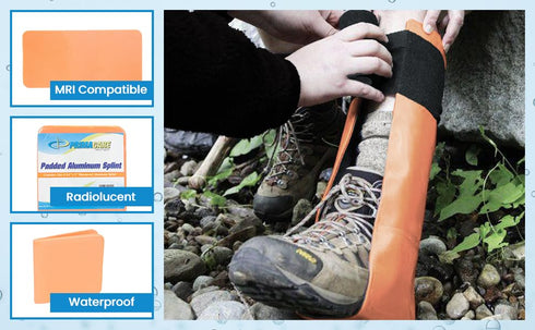 IS-5209 9", Primacare Padded Aluminum Splint for Hands, Legs, Nose, Ankle or Braces, Universal Waterproof Medical