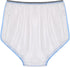 Waterproof Adult Diaper Cover - Unisex Elastic Plastic Briefs Pants with Sticker