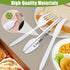 Set 91 Pcs,Set 10 3 20 20 20 Knives,1 Ouliget Disposable Dinnerware Picnic Party Supplies of Compartment Paper