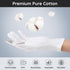 Segbeauty Cotton Gloves for Dry Hands, 24 Counts White Gloves with Touchscreen Fingers for Hand Moisturizing Overnight