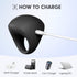 MANFLY Mini Massager, Waterproof Rechargeable Portable Body Massage Ball, Multifunctional Finger Massager, Black