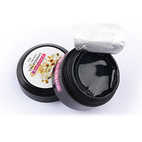Minejin 8ml Nail Art Super Strong Rhinestone Builder Glue, Soak Off UV Gel for Gem Stones, 4 Boxes