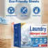 KUKUGO 60 Count 120 Laundry Detergent Sheets, | Loads for Travel & Home | Eco-Friendly, Plastic-Free, Biodegradable |