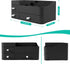 Large Makeup Organizer for Vanity - Countertop Storage with Drawers for Skincare, Brushes, and Cosmetics (Black)