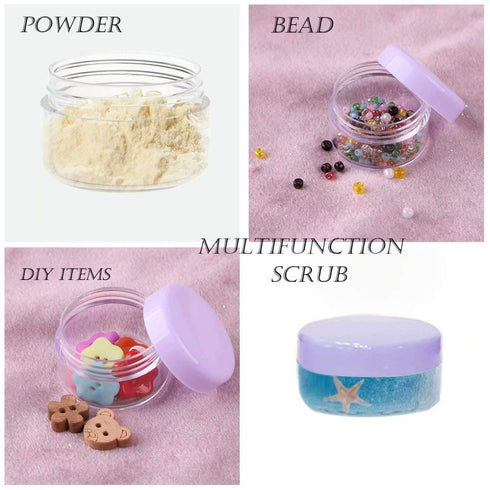 ZEJIA 5 Gram Sample Containers - Mini Makeup Containers with Lids, Empty Plastic Travel Cosmetic Containers (25 Count,