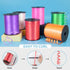 500 Yards 3/16" Curling Ribbon White, Balloon String Curly Ribbon for Gift Wrapping and Party Decorations