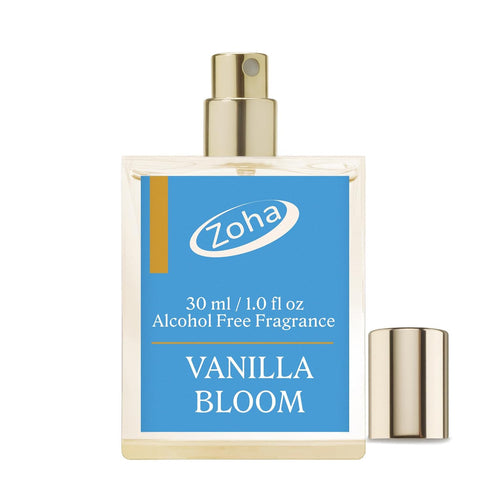 Zoha Vanilla Bloom - Vanilla Perfume for Women and Men, Alcohol Free Fragrance Oil Mist, 30ml Spray