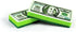 Genuine Fred, Dirty Money, Kitchen Sponges, Set of 2, Green (5286467)