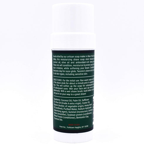 Taconic Shave Shaving Soap Stick with Antioxidant Rich Seed Oils, Eucalyptus Mint