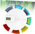 NOLITOY Weekly Organizer Compartments and Alarm Reminder Portable Dispenser for Travel Day Medicine Timer for Vitamins