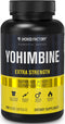 Jacked Factory Yohimbine Extra Strength Supplement - 270 Capsules, Premium Yohimbe Bark Extract for Energy & Body