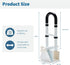 YUAN LIN 3.1 6.7 Inch 300 lbs Adjustable Bathtub Handle and Grab Bar, Bathtub Safety Rail with Non-Slip Grip