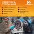 KLEENGUARD G10 (54186), 4 (100 Comfort Plus Blue Nitrile Gloves Mil, Ambidextrous, Touchscreen Compatible, S