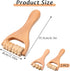 HekouJiub 2Pcs Wooden Massage Roller Handheld Bead Massage Tool for Legs Body Feet Muscle Roller Stick