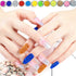 Nail Kit Set Professional Acrylic - 12 Glitter Acrylic Powder Kit with Nail Art Tips, Decoration, DIY Tools for