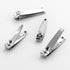 QLL 4 Pcs Nail Clippers for Fingernails and Toenails - Sharp Stainless Steel Clipper with Swing Out Nail Cleaner/File