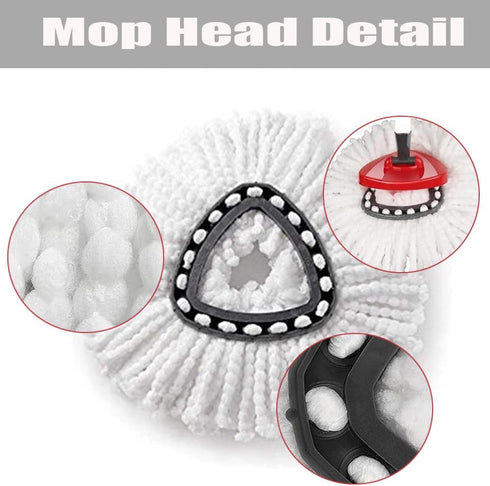 Spin Mop Head, Base, Handle Replacement for O-Ceda EasyWring Microfiber Spin Mop Combo Set