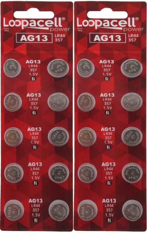LR44 AG13 357 303 SR44 Battery 1.5V Button Coin Cell 20 Batteries