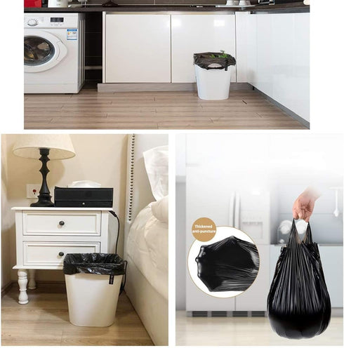 Small Trash Bags, 5 Rolls of 100 PCS 46x60 Cm 4 Gallon Garbage Bags for Kitchen, Bathroom, Bedroom, Office Use