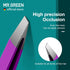 MR.GREEN Colorful Eyebrows Tweezers, Stainless Steel Slanted Makeup Tools for Fine Hair Removal (Purple)
