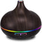 550ML Black Aroma Diffuser for Essential Oils, Large Office Aromatherapy Diffuser with Ambient Light & Timer