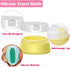Selizo Travel Bottles Containers Silicone and Plastic with TSA Approved Toiletry Case