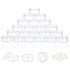ZEJIA 3 Gram Sample Containers with Lids - 25 Count Tiny Jars, 3ML Makeup Cosmetic Containers for Beauty Products