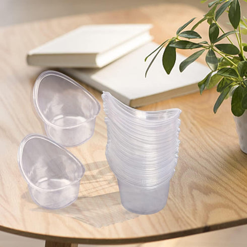 65 Pcs 5ml Disposable Eye Wash Cups, Portable Plastic Measuring Cup Eye Flush Cleaning Cups